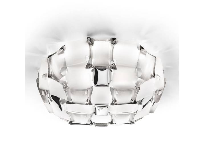 Mida Deckenleuchte/Wandleuchte Medium White/Platinum - Slamp - Wohnzimmer - Kunststoff