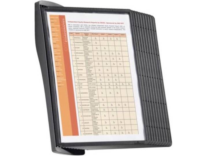 Wandstandaard Durable 5854 Sherpa Style Met 10 Tassen Zwart