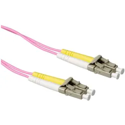 ACT 7 meter LSZH Multimode 50/125 OM4 fiber patch cable duplex with LC connectors (7 m), Netzwerkkabel