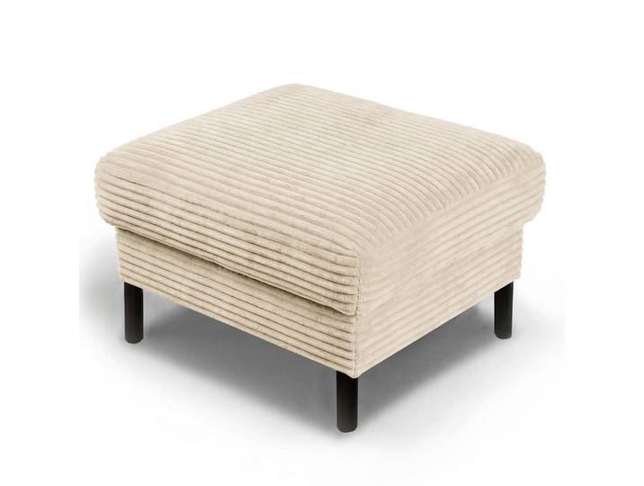 Livetastic Hocker, Beige, Metall, rechteckig, 70x48x60 cm, Stoff-/Lederauswahl, Wohnzimmer, Hocker, Sitzhocker