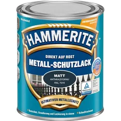 Hammerite, Rostschutz, Metall-Schutzlack (750 ml, Anthrazit-grau)