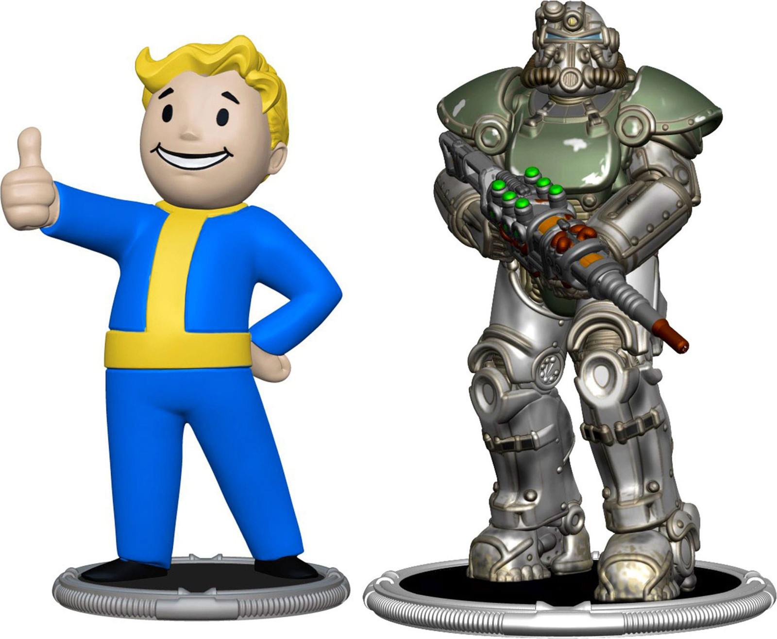 Syndicate Collectibles Fallout Minifiguur Set met Raider en Vault Boy (Strong), 2 stuks, 7 cm