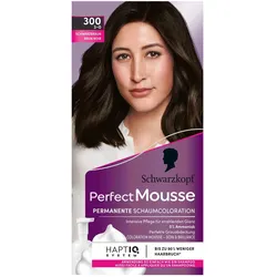 2x Schwarzkopf Perfect Mousse, Haarfarbe, Schaumcoloration (300 Schwarzbraun)