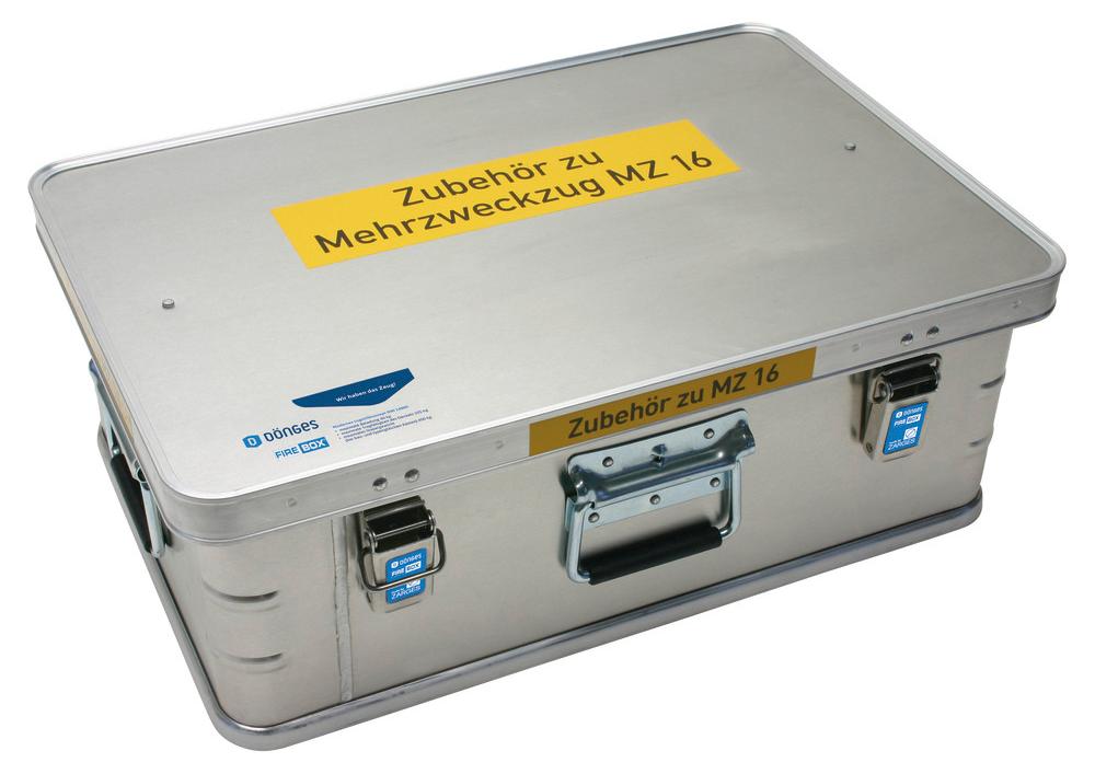 Dönges FireBox leer, 600 x 400 x 220 mm, Zubehör zu MZ 16 (Alubox)