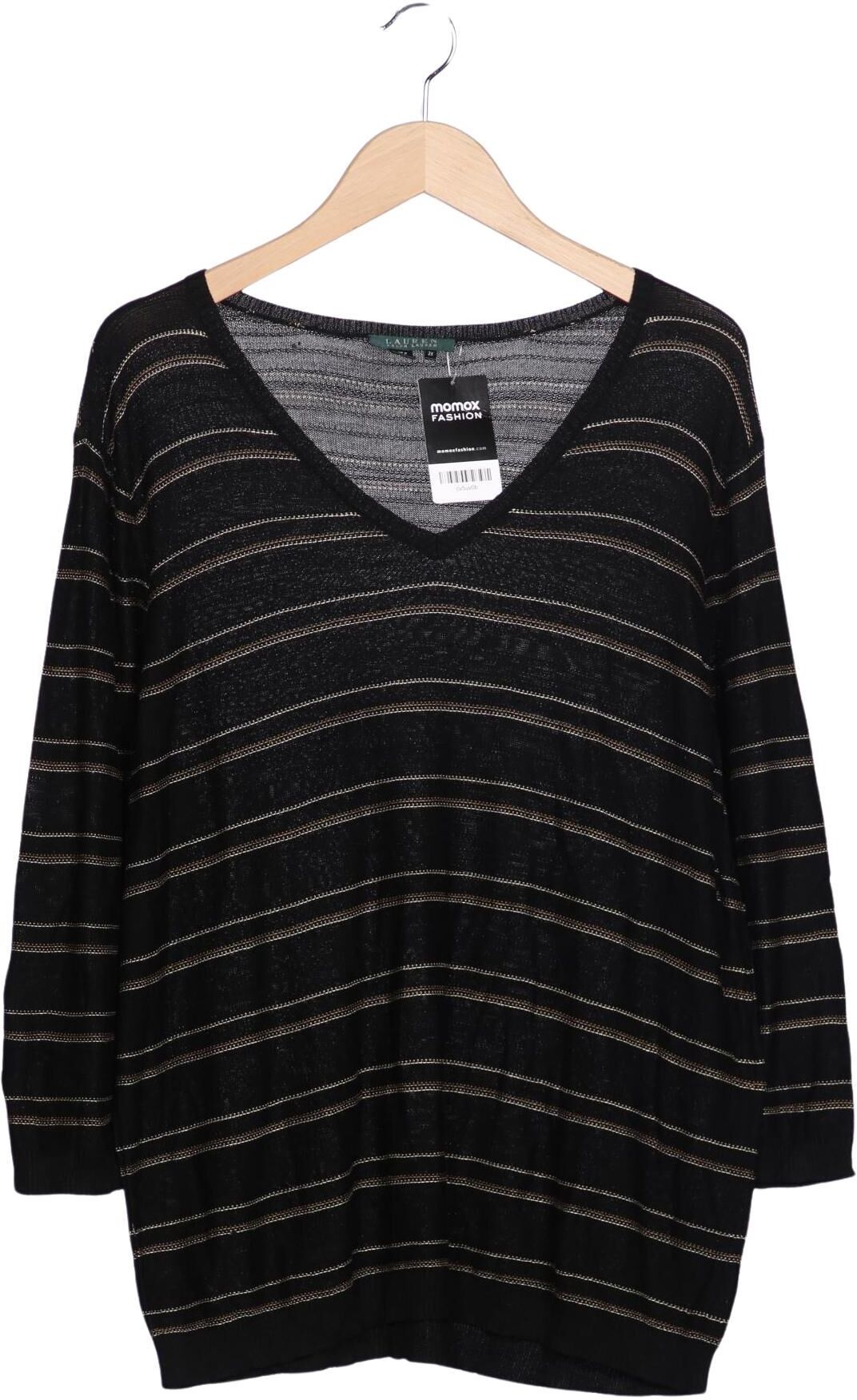 Lauren Ralph Lauren Damen Pullover, Schwarz, Gr. Xxl, Seide - Second Hand