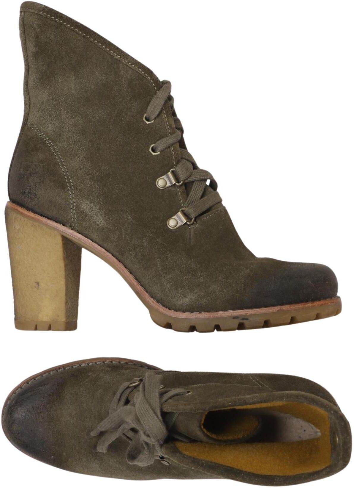 UGG Damen Stiefelette, Grün, Gr. EU 39, Leder - Second Hand