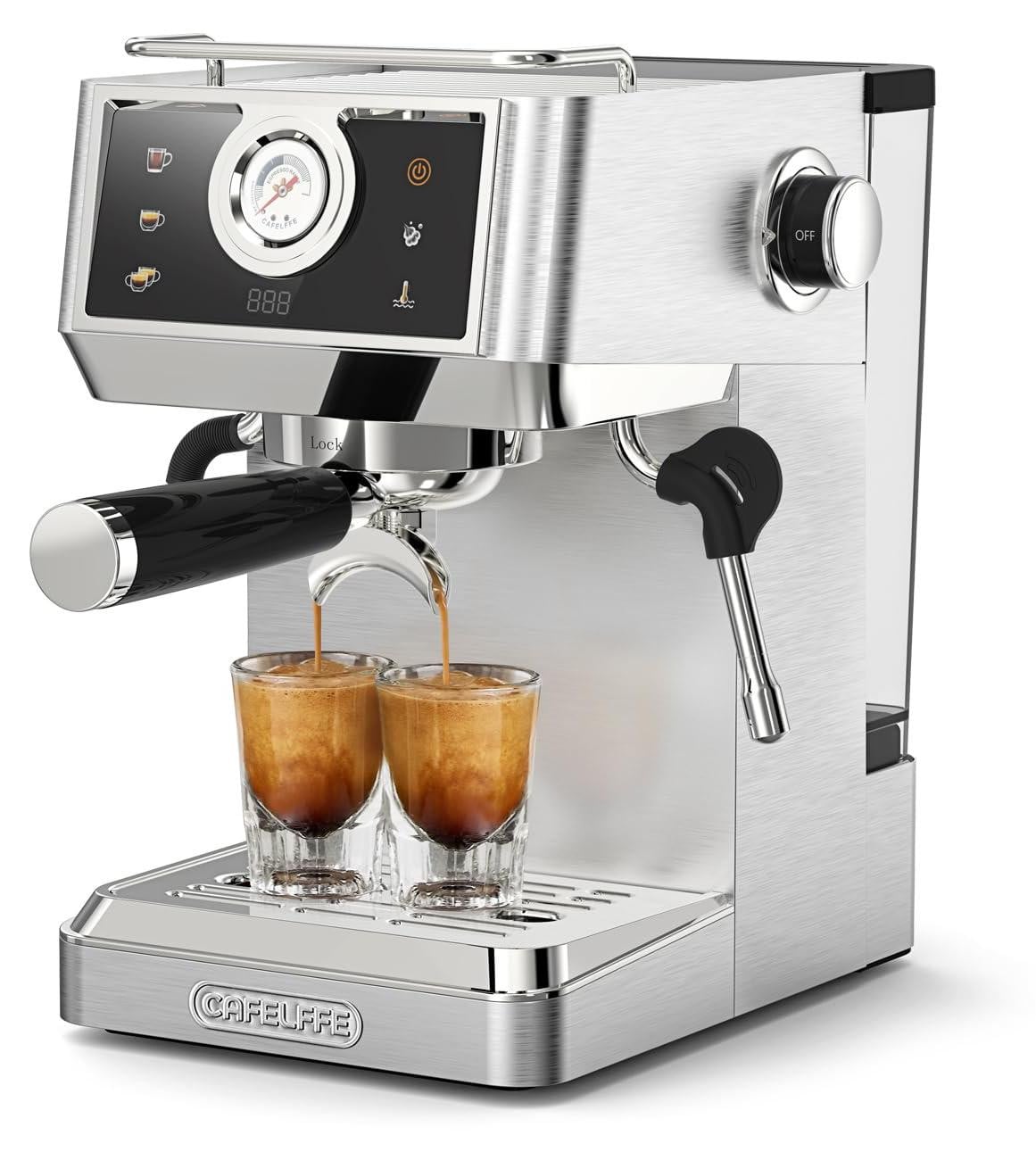 Selius Professionele espressomachine met 20 bar pomp en melkopschuimer