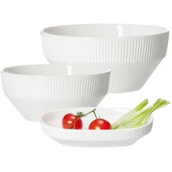 SERVIERSCHALEN-SET Kelly weiß 3-tlg.