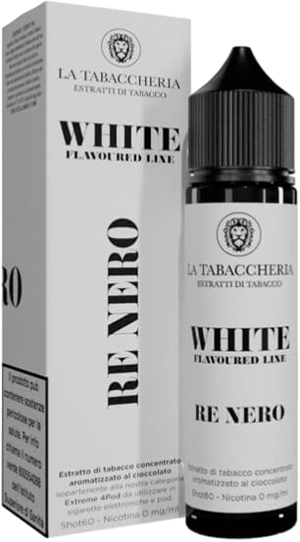 La Tabaccheria White Re Nero Liquido Shot 20ml Tabacco Cioccolato Nocciola