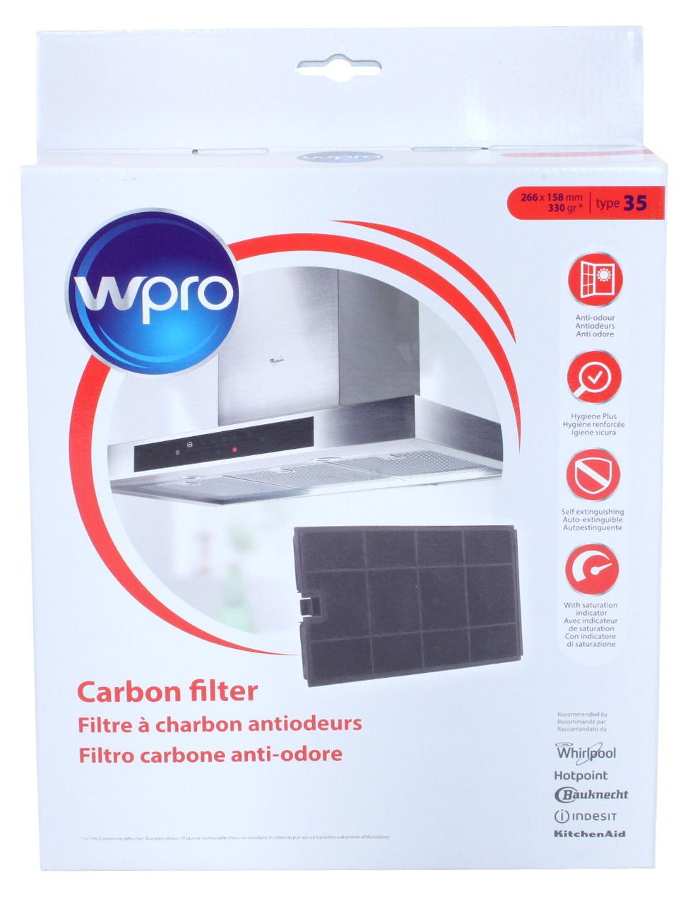 WPRO koolstoffilter CHF035 Type 35