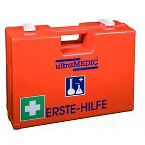 Ultramedic Erste-Hilfe-Koffer ultraBOX CHEMIE, DIN 13157, Zusatz für Chemie-Industrie