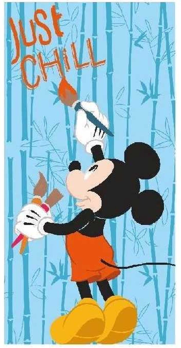 Disney Mickey Mouse Strandlaken - Blauw - 140 x 70 cm