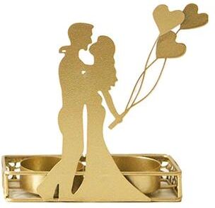 Snug & Styled Romantic Heart Metal Candle Holder For Valentine Day Decor a
