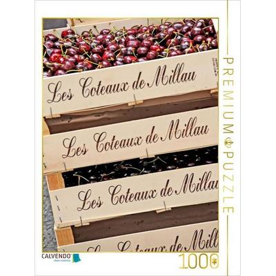 CALVENDO Puzzle Kirschen aus der Region Millau | 1000 Teile Lege-Größe 64x48cm Foto-Puzzle für glückliche Stunden, Game von , Calvendo Puzzle