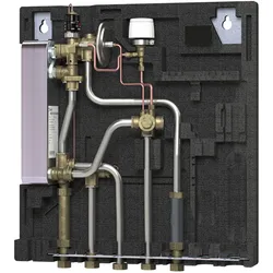 Danfoss Wohnungsstation Evoflat WSS 2 ohne Heizung, 49kW, Dämmhaube, Zirku