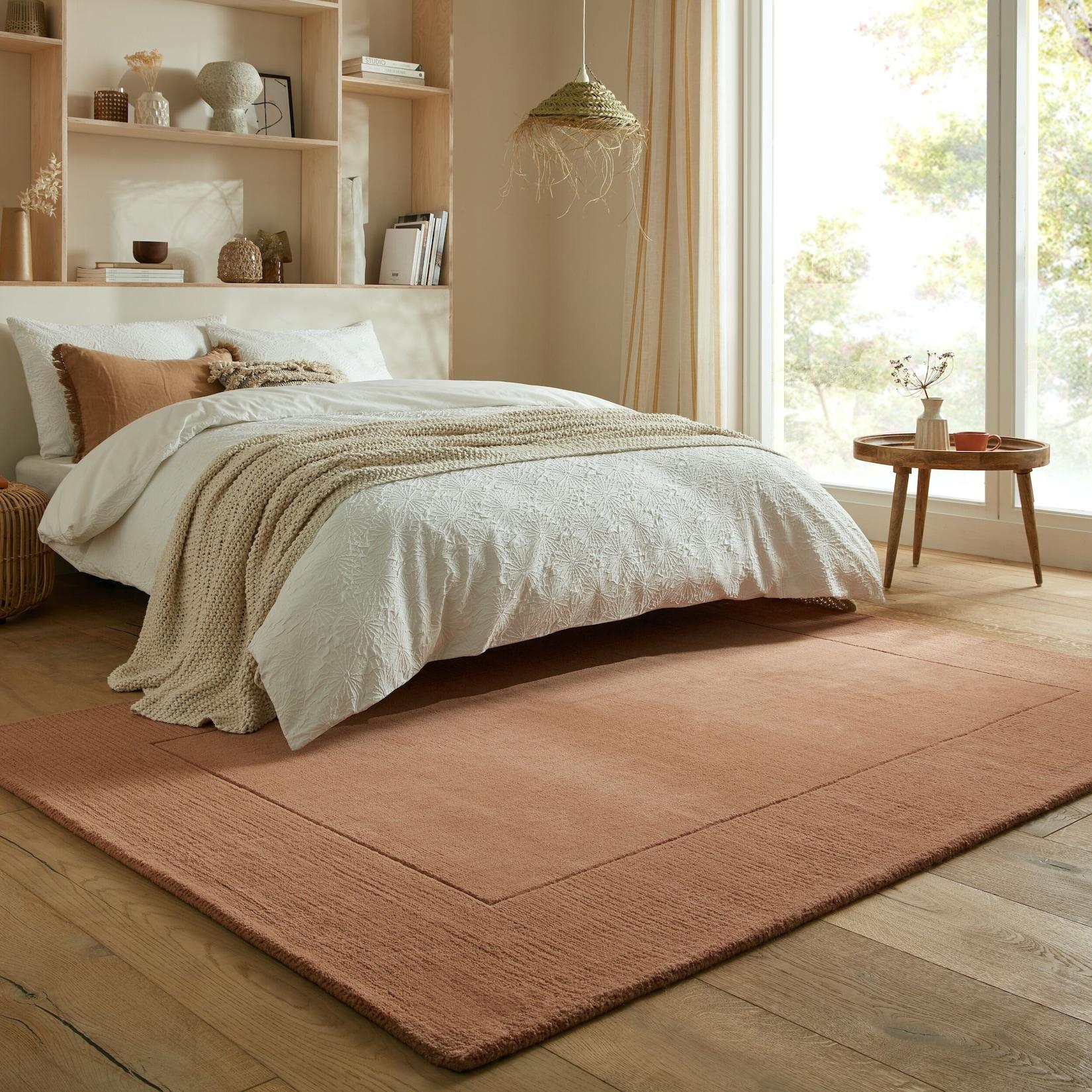 Wollteppich Kurzflor Orange 200 x 290 cm - MOLE Kadima Design