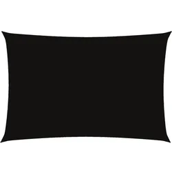 vidaXL Sonnensegel Oxford-Gewebe Rechteckig 2x4 m Schwarz