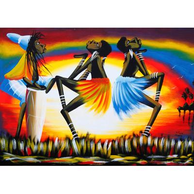 Fototapete PAPERMOON "Kultureller Tanz", bunt, B:2m L:1,49m, Vlies, Tapeten