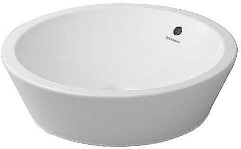Duravit Starck 1 Aufsatzwaschtisch 0447530000 Ø 53 cm, weiss, mit Überlauf, ohne Hahnloch