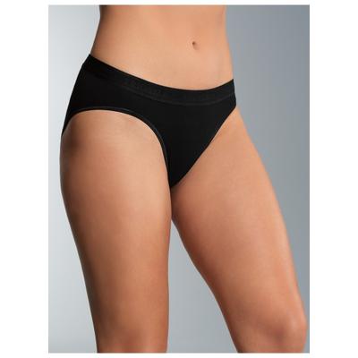 Hüftslip TRIGEMA "TRIGEMA Hüftslip im Doppelpack", Damen, Gr. L, 2 Stk., schwarz, 100% Baumwolle (Bio-Baumwolle kbA), Unterhosen