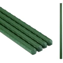 Relaxdays Pflanzstäbe 90 cm im 10er Set Dunkelgrün