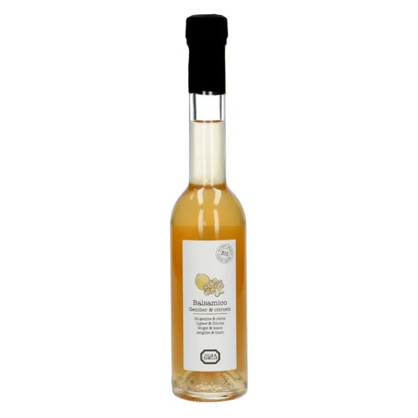 Dille & Kamille Biologische Balsamicoazijn met Gember en Citroen, 250 ml