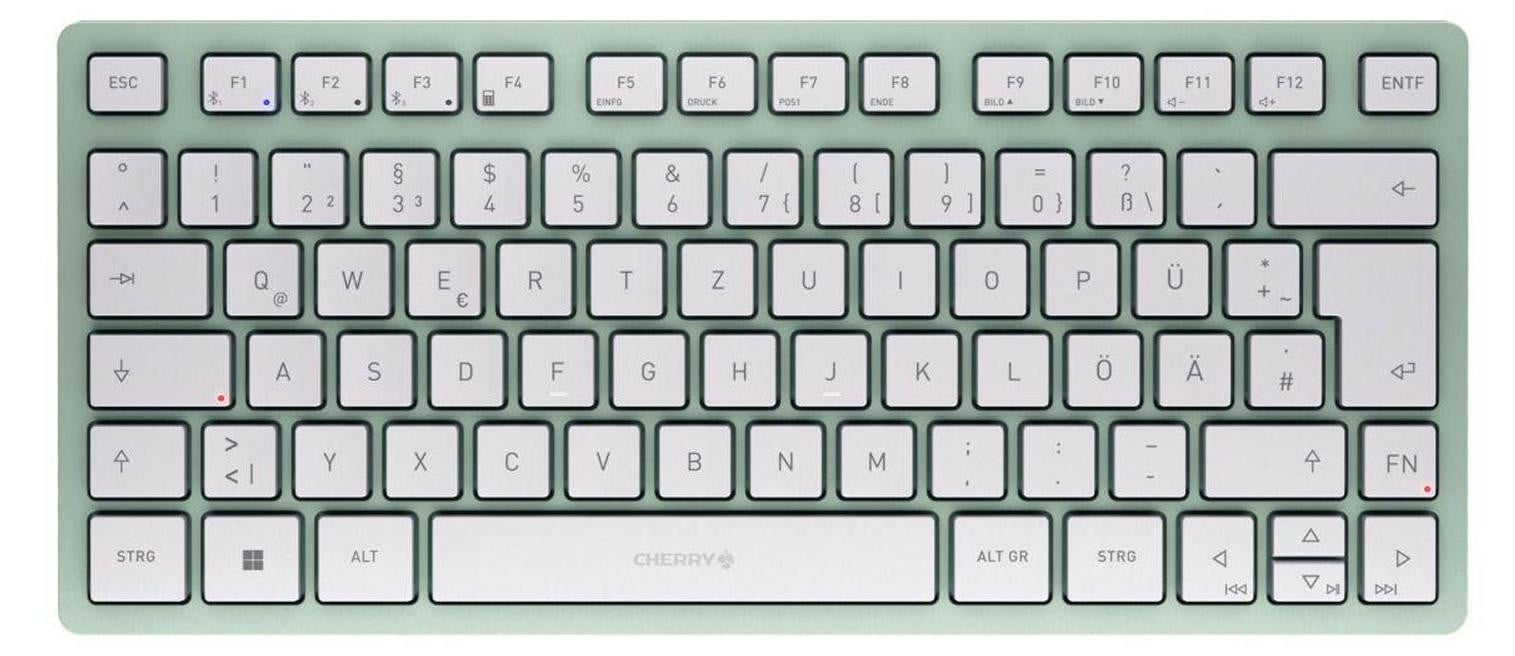 Cherry KW 7100 Mini BT Draadloos Bluetooth Toetsenbord Agavengroen