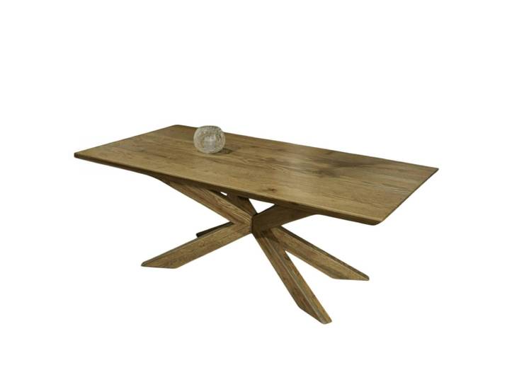 Table basse moderne pied mikado en chêne 120x60 cm