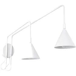 Sollux SL.2506 Wandleuchte NOX 2 weiß mit einem Schalter