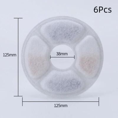 Inspired Finds 6 12 Pack Flower Fountain Replacement Filters For Cat & Dog Water Fountains 6pcs