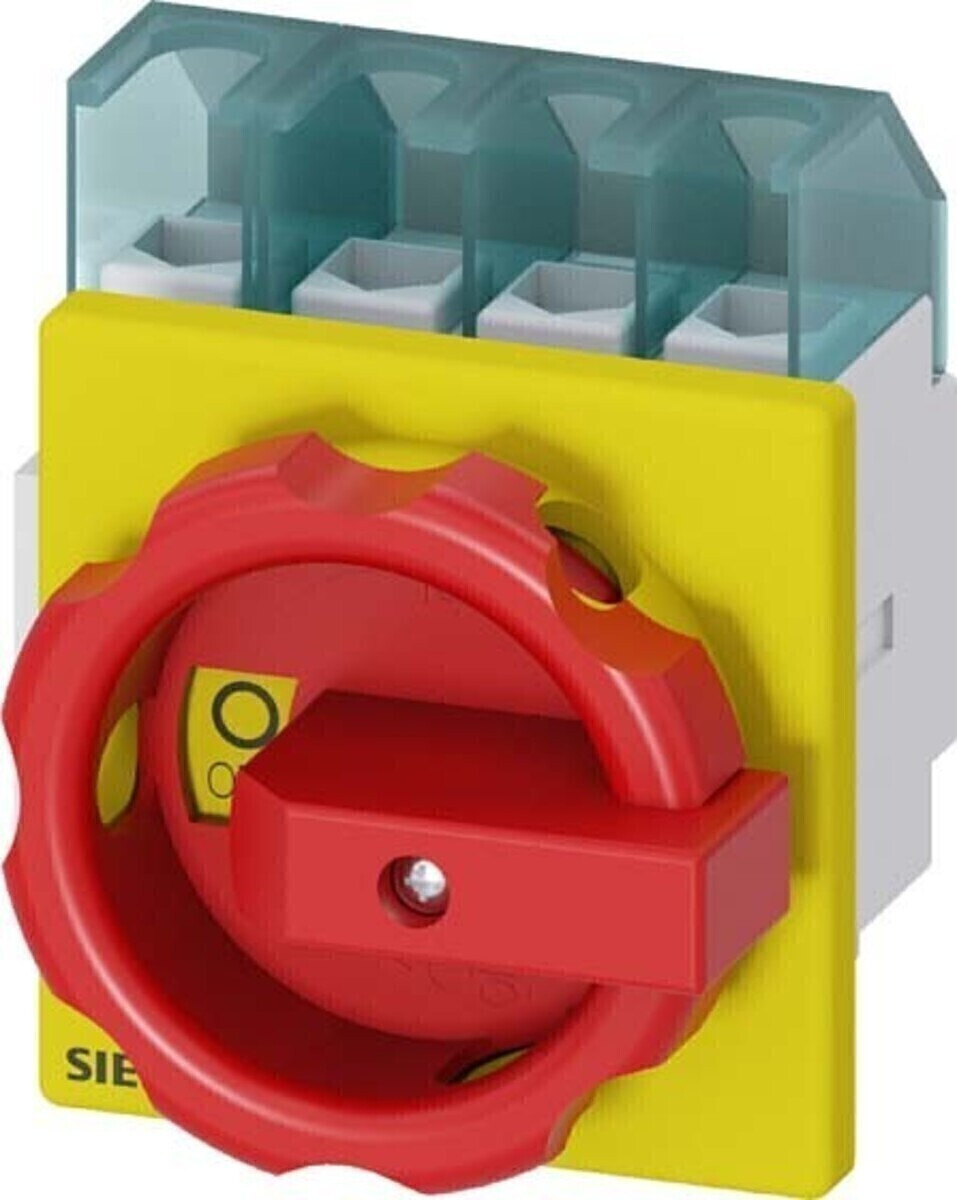 Siemens 3LD21031TL53 Aardlekschakelaar, 4-polig, 25A, 400V, 9,5kW, Frontmontage