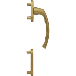 Hoppe, Fenstergriff, Balkontürgriff-Halbgarnitur LIÈGE - aussen hoch, bronze