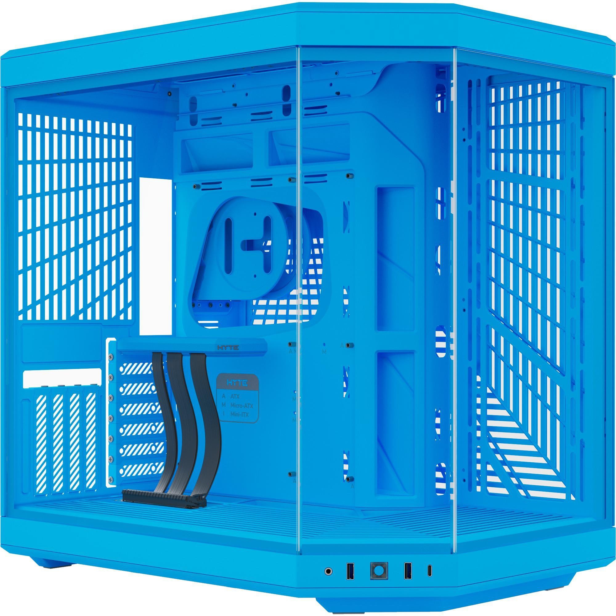 HYTE Y70 Gaming PC Gehäuse Midi-Tower Hellblau Seitenfenster