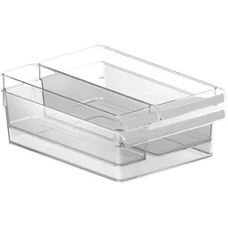 rotho Kühlschrankorganizer Set LOFT 3-tlg. - transparent