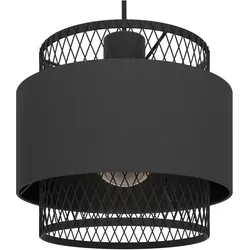 EGLO, Pendelleuchte, Pendelleuchte BAZELY 3x E27 Schwarz (E27)