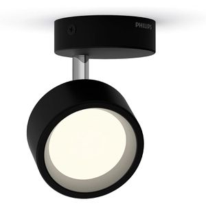 Philips Deckenstrahler Bracia, schwarz mit LED, 1-flammig, dreh- und schwenkbar, warmweiß