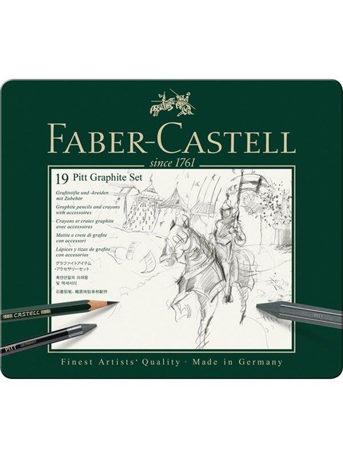 Faber-Castell Set Pitt Graphite tin of 19