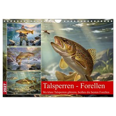 Talsperren - Forellen (Wandkalender 2027 DIN A4 quer), CALVENDO Monatskalender