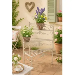 möbel direkt online Blumenständer "Treppe" Blumenständer weiß