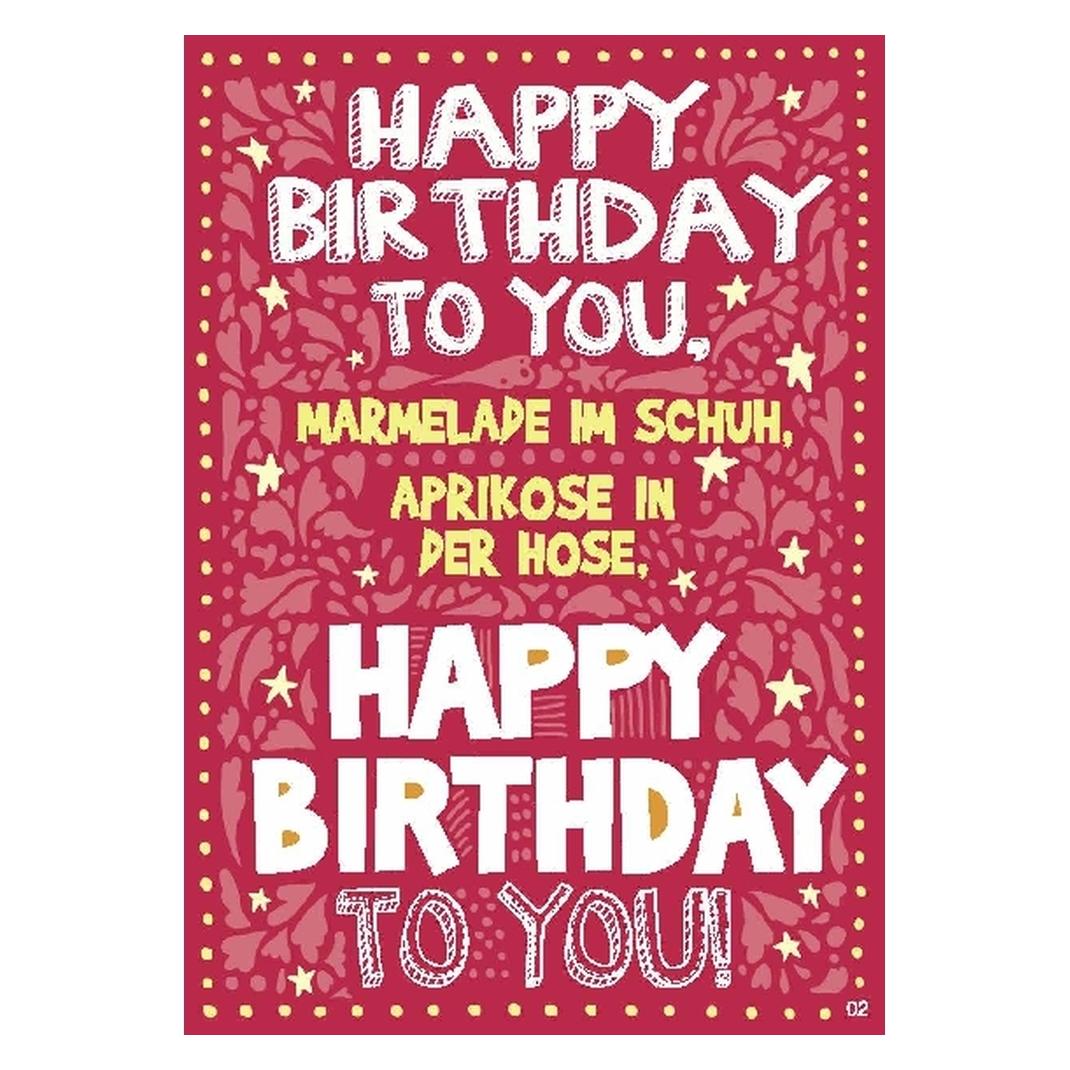 Depesche Musikkarte Happy Birthday to you, Marmelade im... (1 Stk.) (11673.002A)