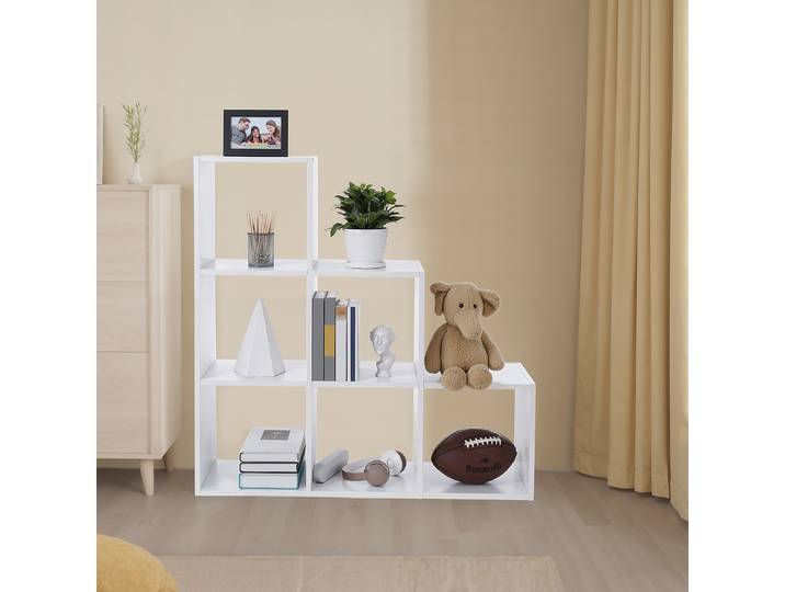 Étagère Anrra Panneau aggloméré, enduit Blanc 98 x 29 x 98cm