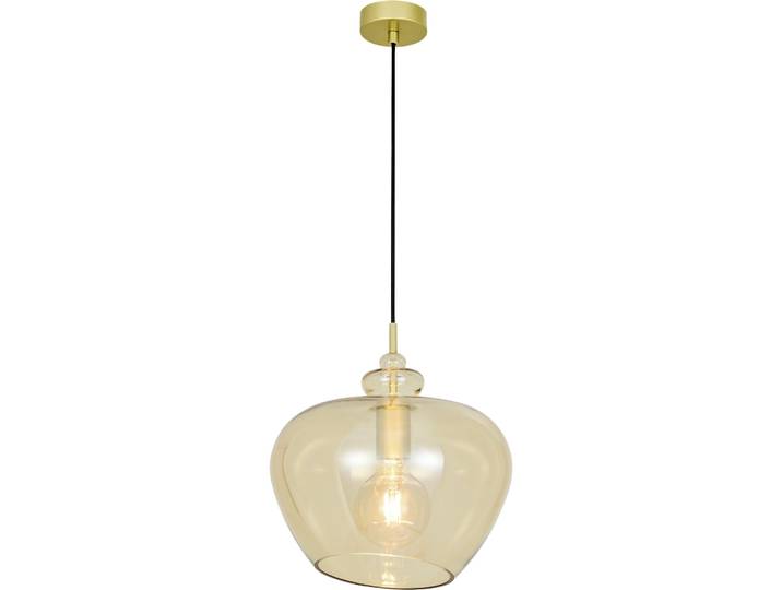 Pendellampe Bela Bernstein Metall/Glas B 30 cm