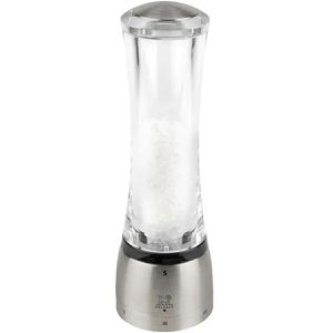 Peugeot Gewürzmühle Daman 2545800, Höhe 21 cm, Edelstahl/Kunststoff, U-Select Zirkonia-Mahlwerk, Salzmühle