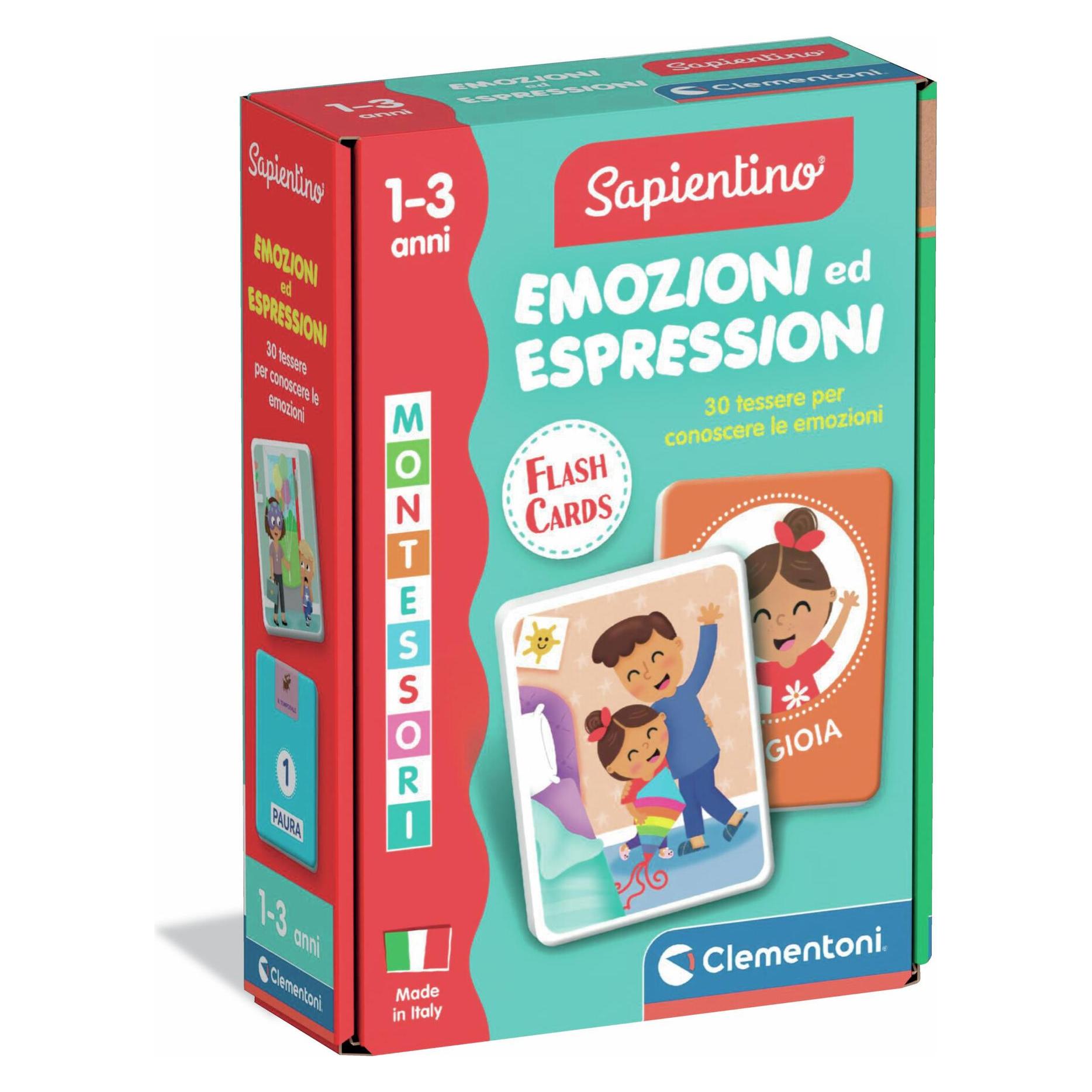 Clementoni Flashcards Emozioni ed Espressioni (Italienisch) (56753791)