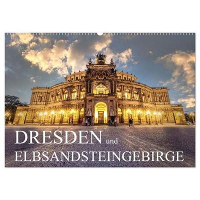 Dresden und Elbsandsteingebirge (Wandkalender 2027 DIN A2 quer), CALVENDO Monatskalender