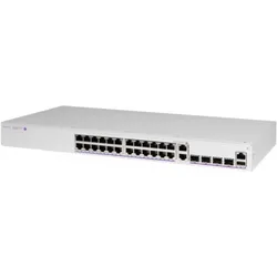 Alcatel LUCENT ENTERPRISE OS6360-P24 GigE fixed chassis 24 RJ-45 PoE 10 100 1G BaseT (24 Ports), Netzwerk Switch, Schwarz