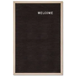 Letterboard Schwarz 40 x 60 cm