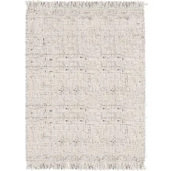 Teppich Senuri aus Wolle, modern, Beige, 140x200 cm, pflegeleichtes Mischgewebe