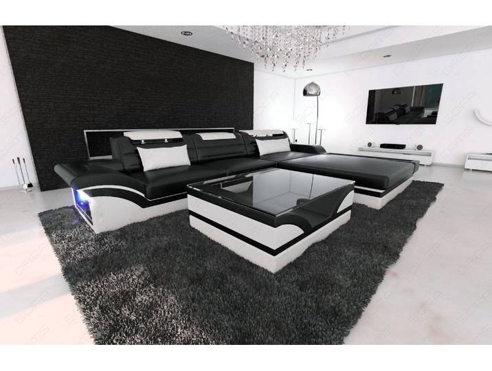 Ecksofa Parma L-Form in Leder