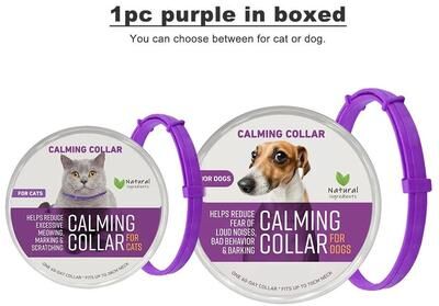Uplifted Finds Continuous Olfactory Calm Pheromone Collar 1pc Purple In Box calming For Cat 38 Cm